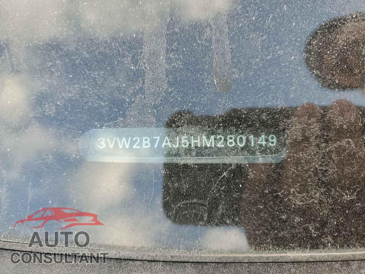 VOLKSWAGEN JETTA 2017 - 3VW2B7AJ5HM280149