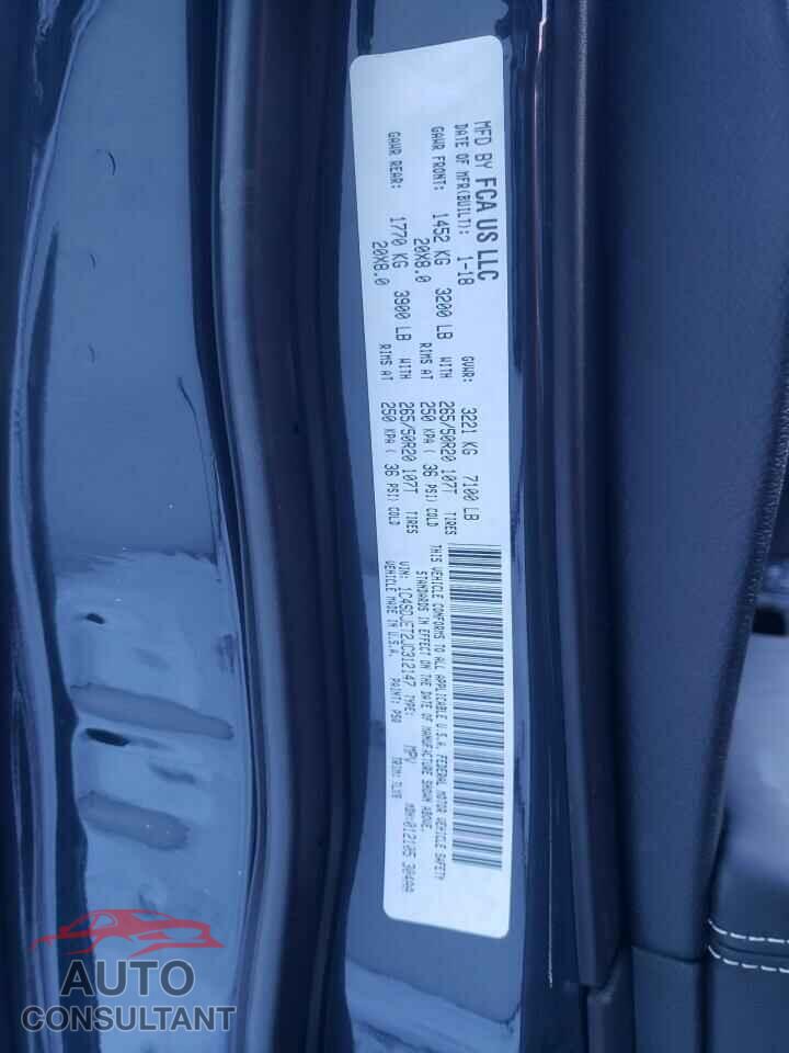 DODGE DURANGO 2018 - 1C4SDJET2JC312147