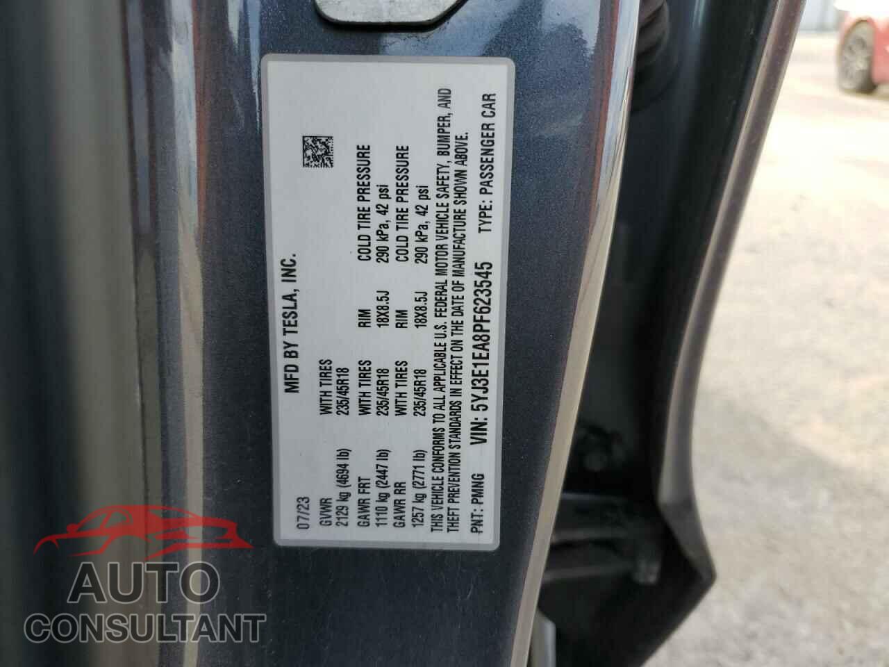 TESLA MODEL 3 2023 - 5YJ3E1EA8PF623545