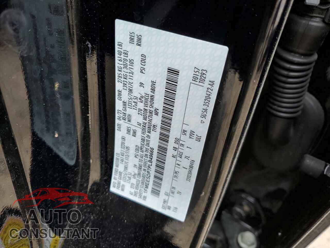 FORD BRONCO 2023 - 1FMEE5DP7PLB49666