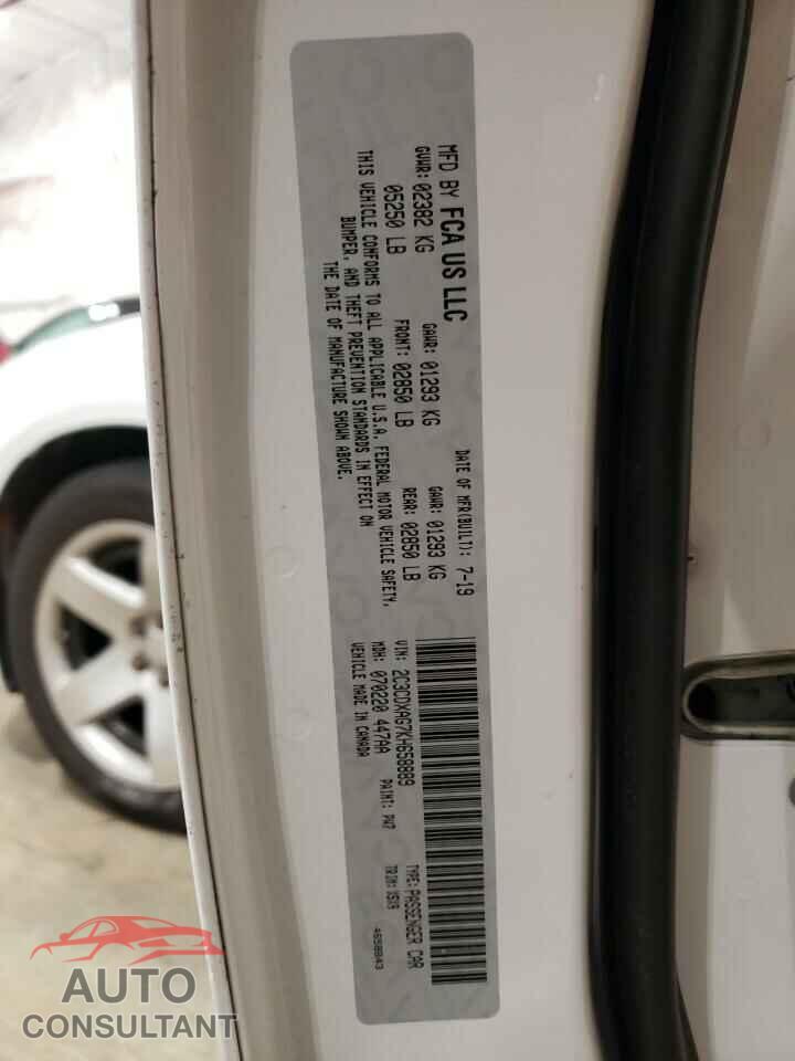 DODGE CHARGER 2019 - 2C3CDXAG7KH658889