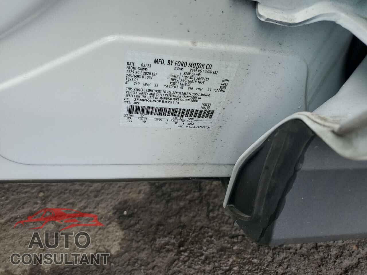 FORD EDGE 2023 - 2FMPK4J90PBA22114