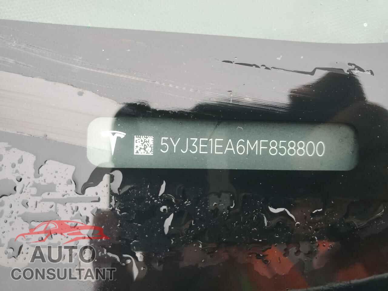 TESLA MODEL 3 2021 - 5YJ3E1EA6MF858800