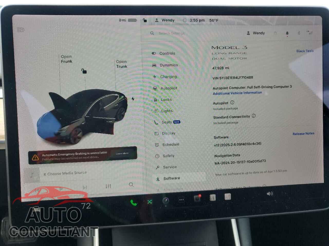 TESLA MODEL 3 2020 - 5YJ3E1EB4LF710488