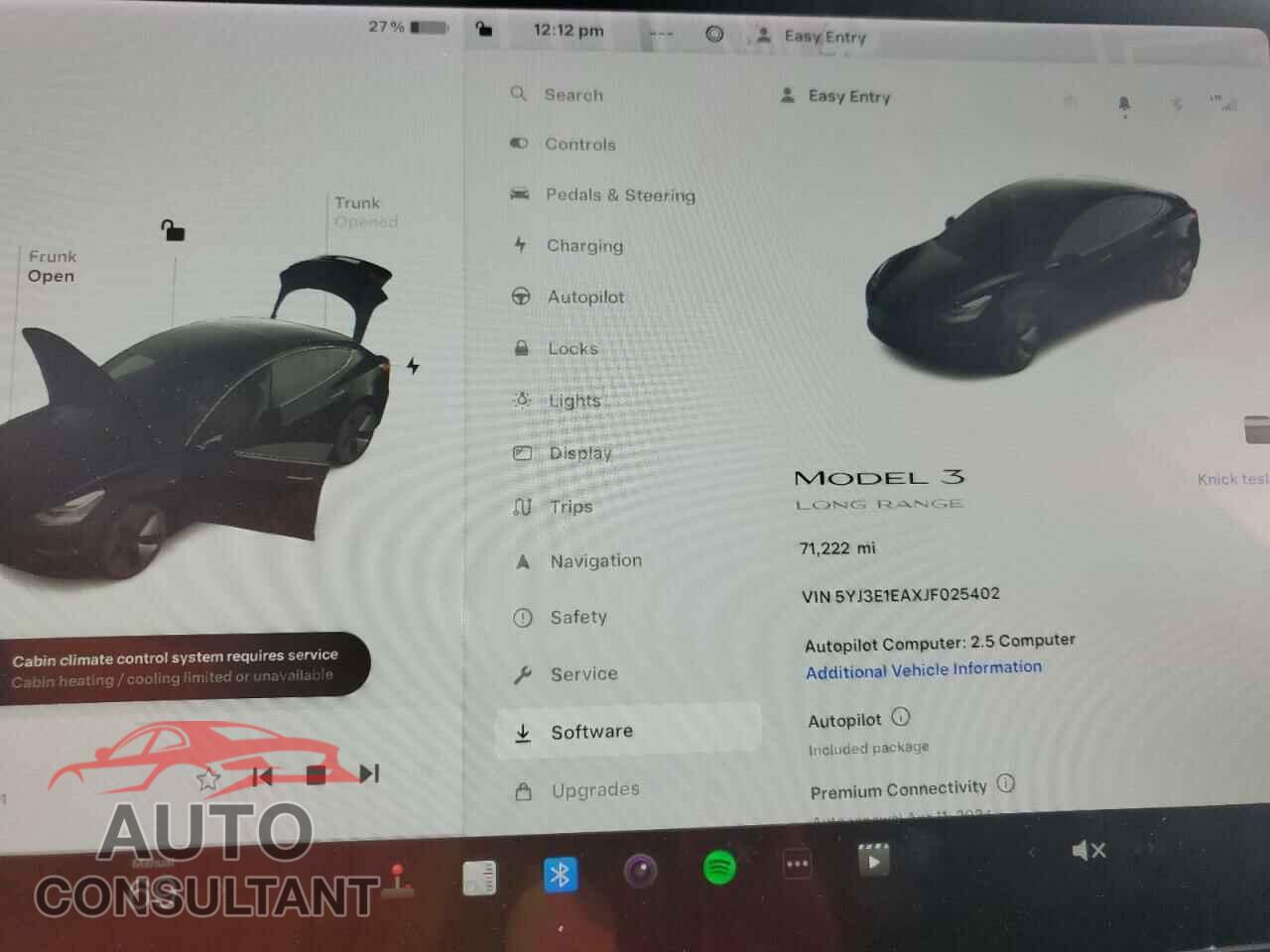 TESLA MODEL 3 2018 - 5YJ3E1EAXJF025402