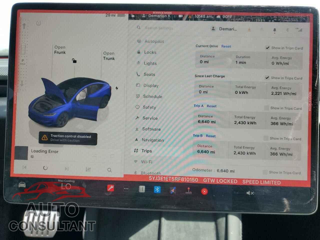 TESLA MODEL 3 2024 - 5YJ3E1ET5RF810150