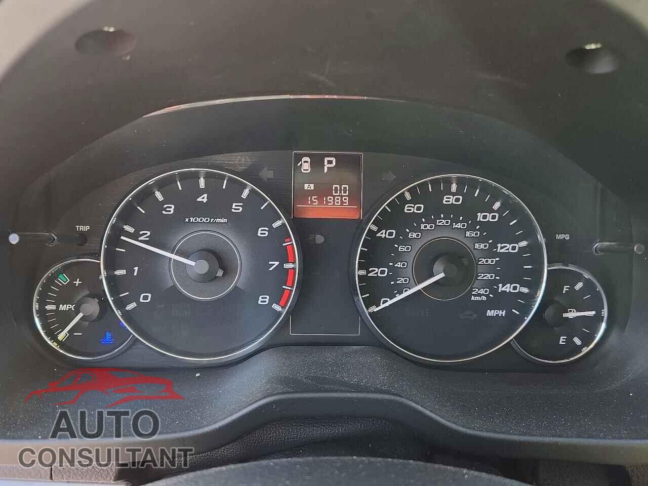 SUBARU OUTBACK 2012 - 4S4BRBCC5C3232480