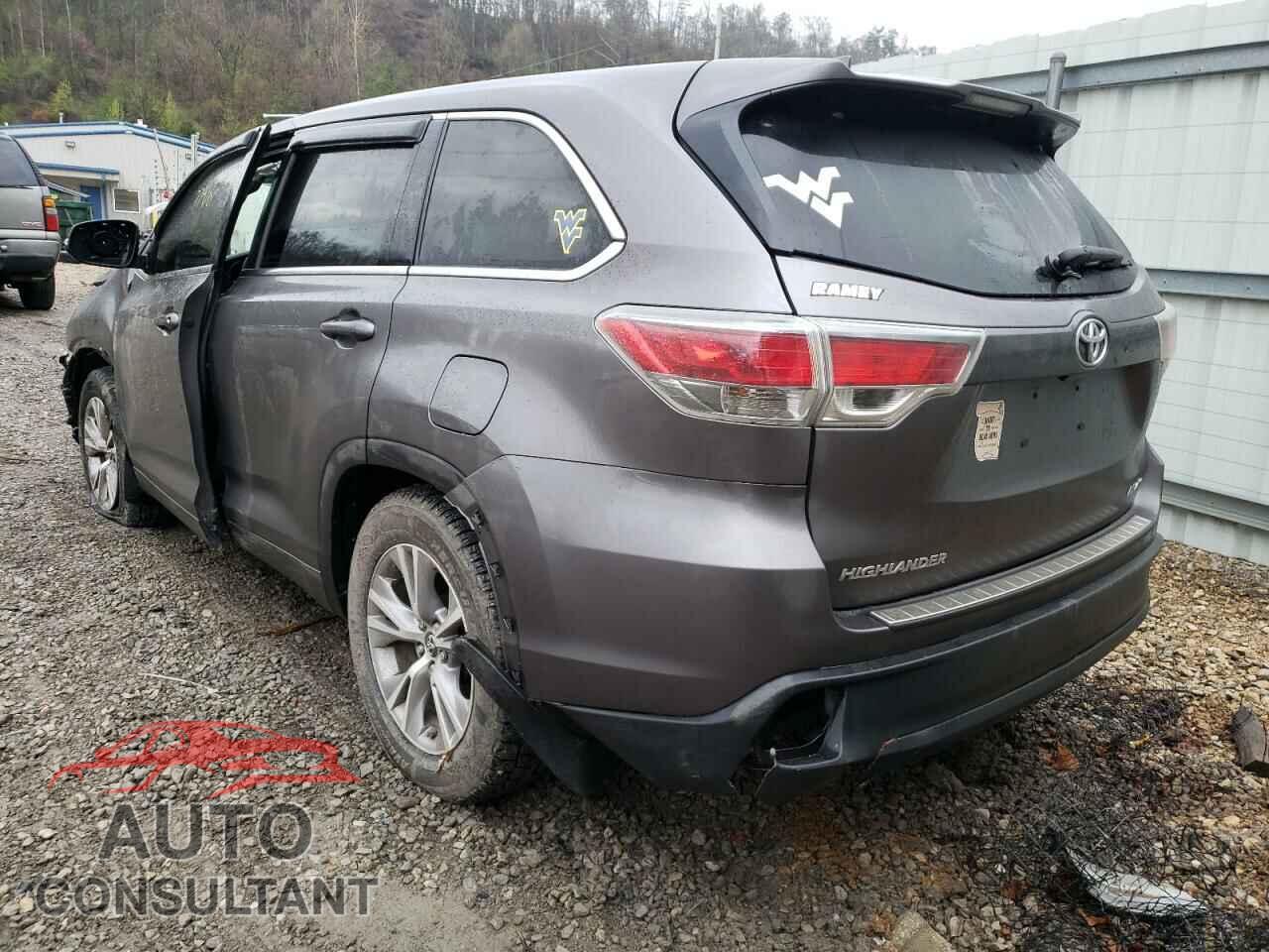 TOYOTA HIGHLANDER 2016 - 5TDBKRFH6GS318670