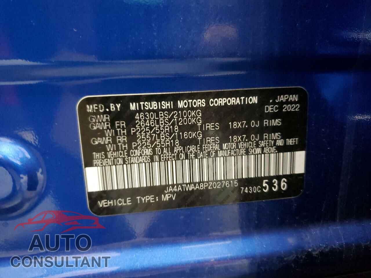 MITSUBISHI ECLIPSE 2023 - JA4ATWAA8PZ027615