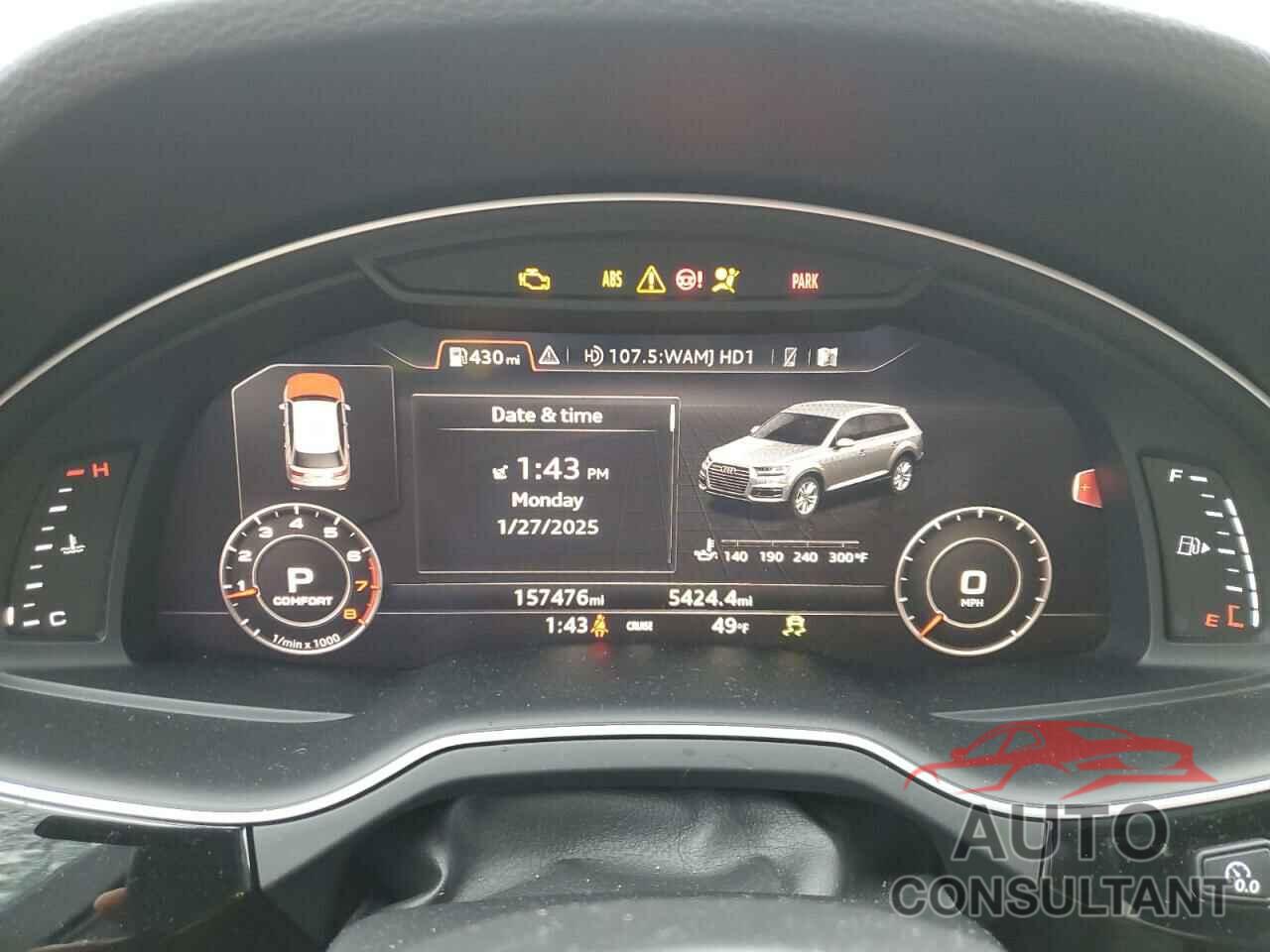 AUDI Q7 2017 - WA1LAAF75HD055563