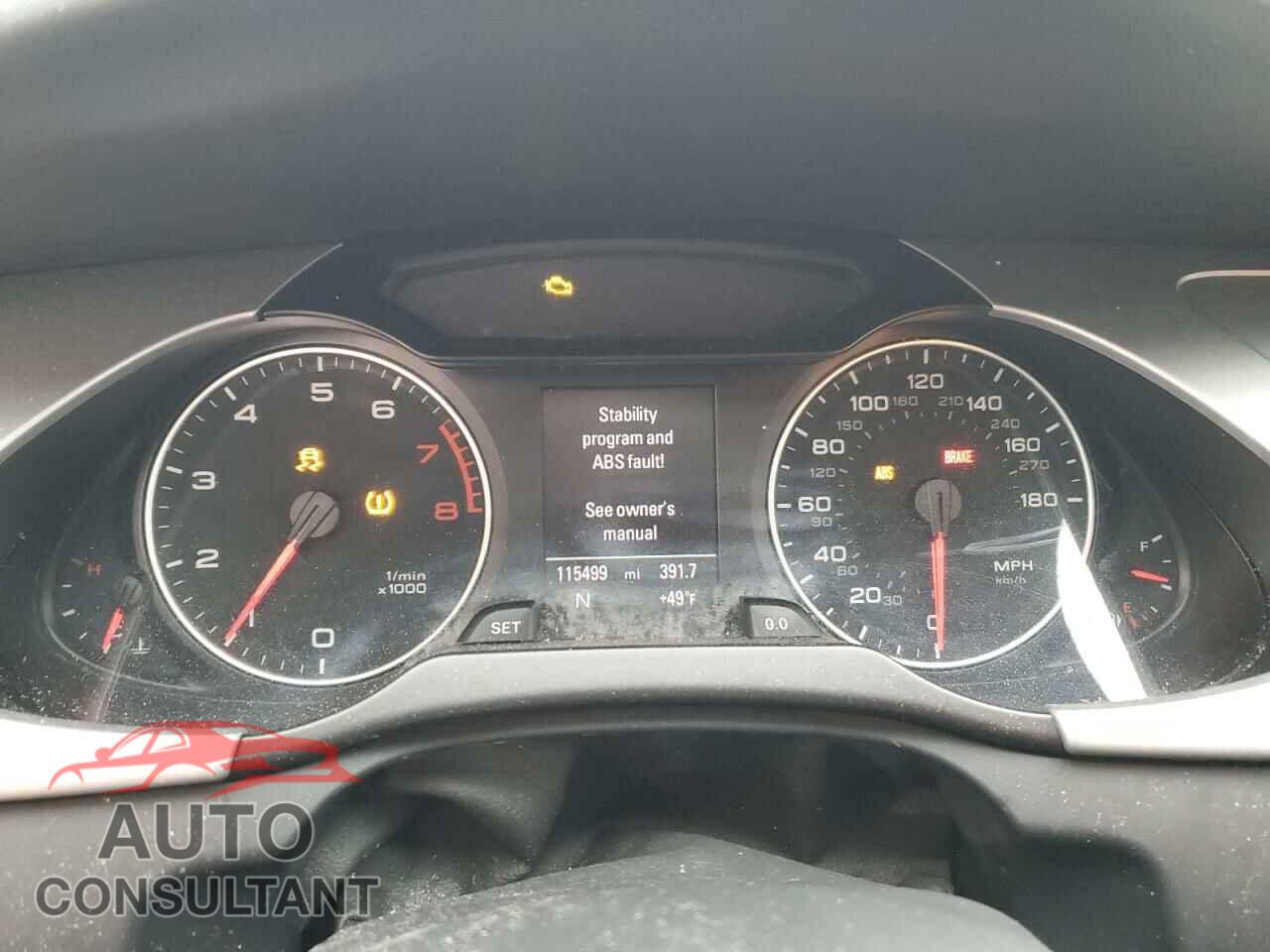 AUDI A4 2012 - WAU4FAFL3CA020052