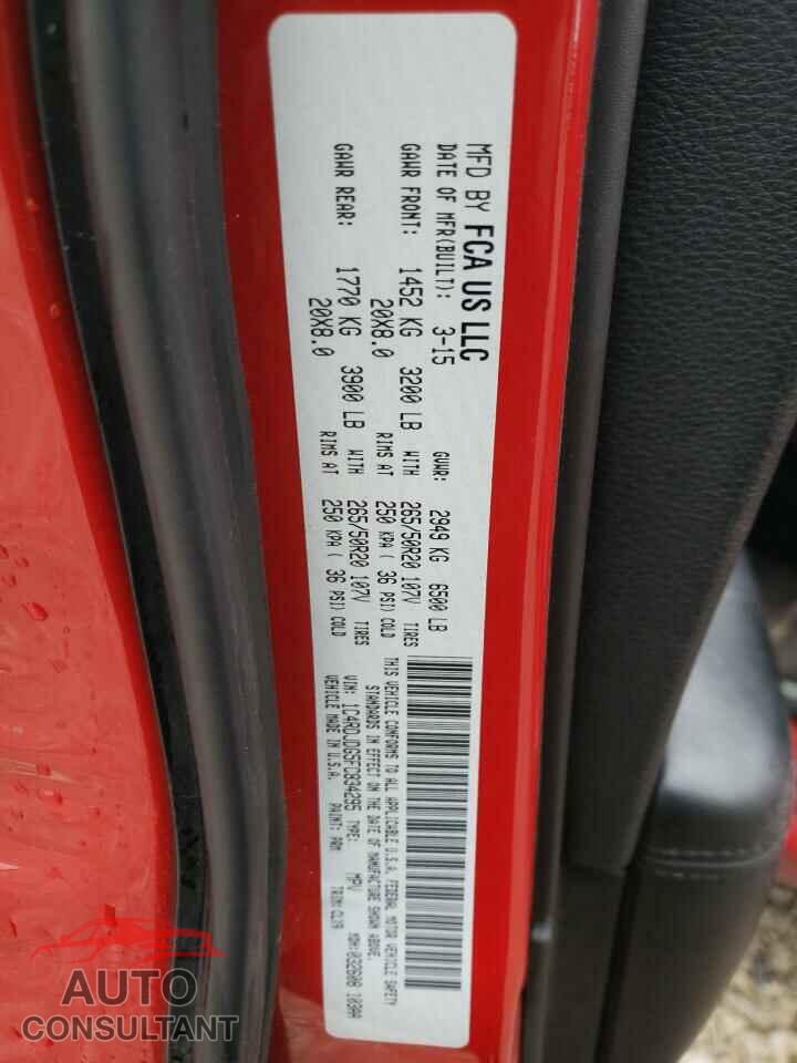 DODGE DURANGO 2015 - 1C4RDJDG5FC834295