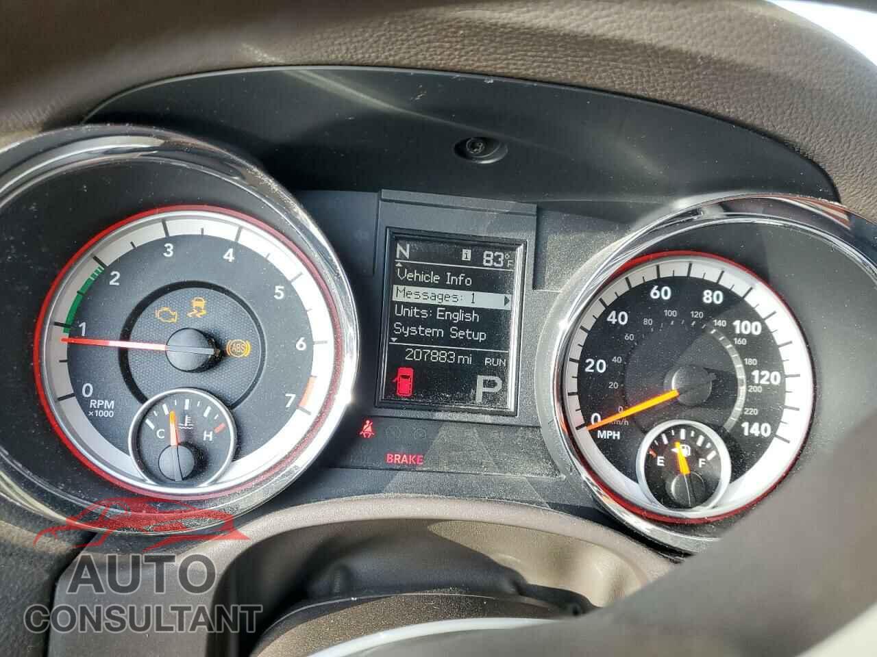 DODGE DURANGO 2012 - 1C4RDHAG2CC169784