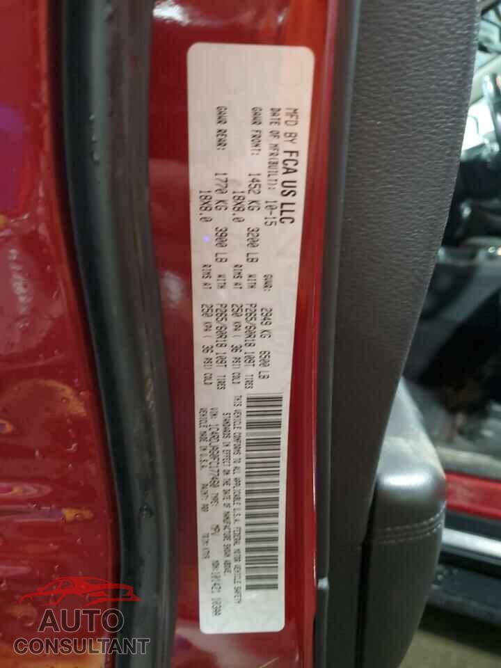 DODGE DURANGO 2015 - 1C4RDJAG0FC177460