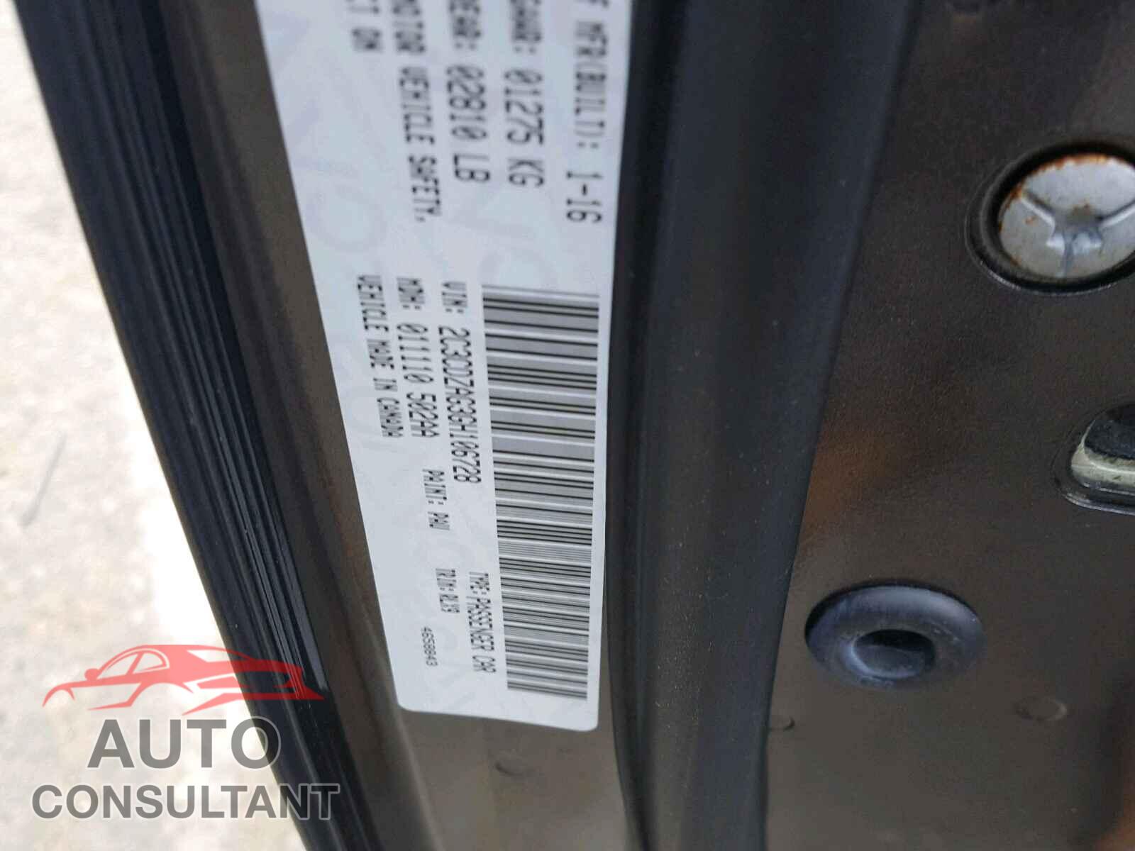 DODGE CHALLENGER 2016 - 2C3CDZAG3GH106728