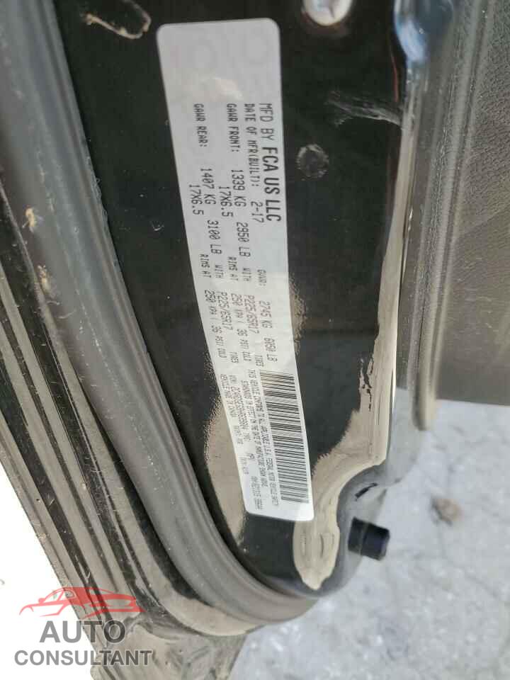 DODGE CARAVAN 2017 - 2C4RDGEG9HR699804