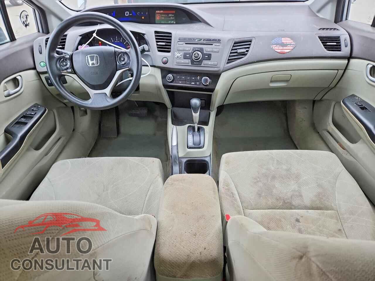 HONDA CIVIC 2012 - 2HGFB2F52CH606761