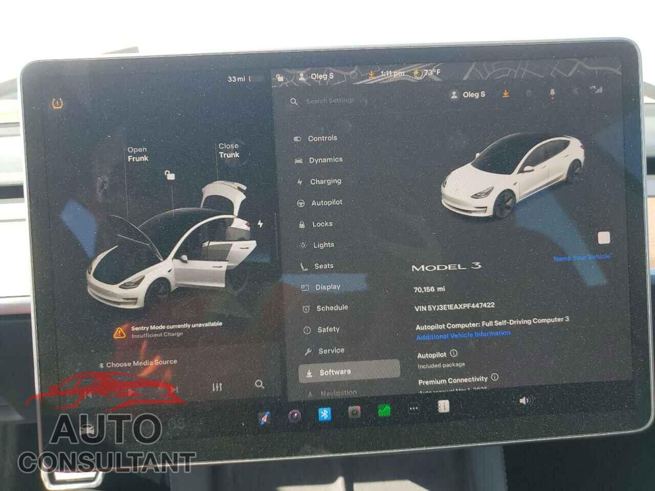 TESLA MODEL 3 2023 - 5YJ3E1EAXPF447422