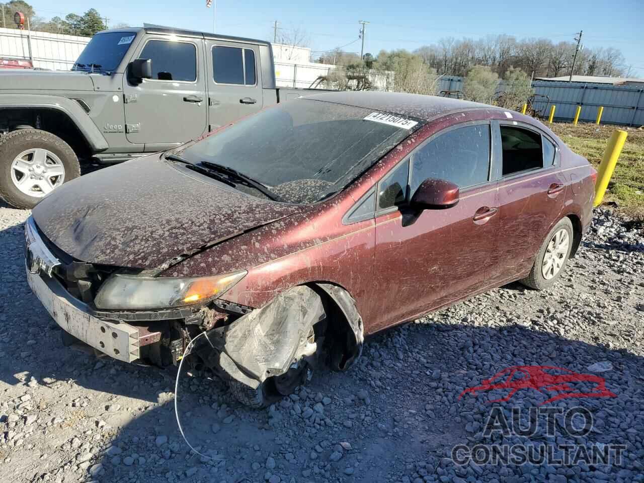 HONDA CIVIC 2012 - 19XFB2F53CE085737