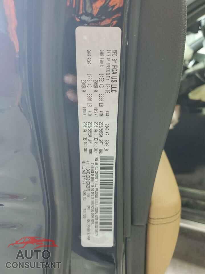 DODGE DURANGO 2017 - 1C4RDJEG3HC762871