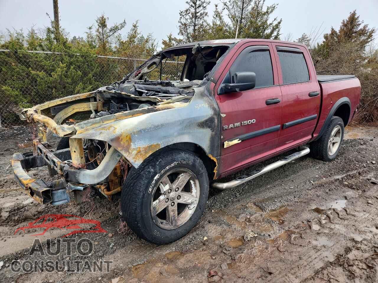 DODGE RAM 1500 2012 - 1C6RD7KT3CS198701