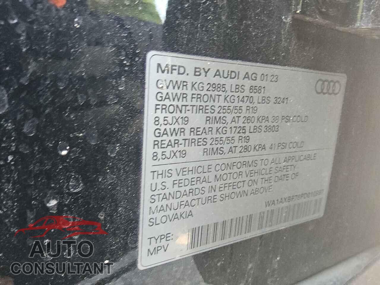 AUDI Q7 2023 - WA1AXBF78PD010997