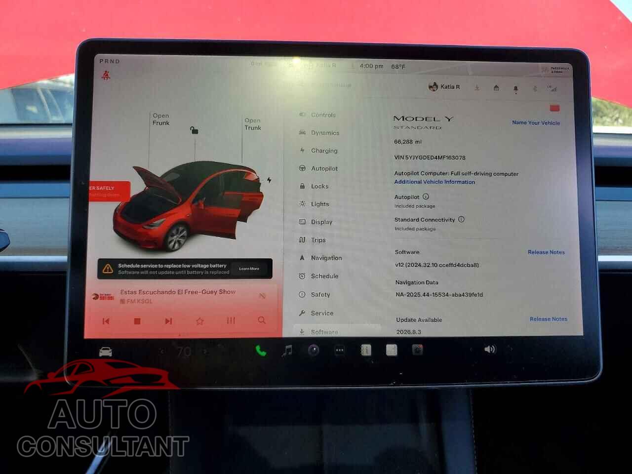 TESLA MODEL Y 2021 - 5YJYGDED4MF163078