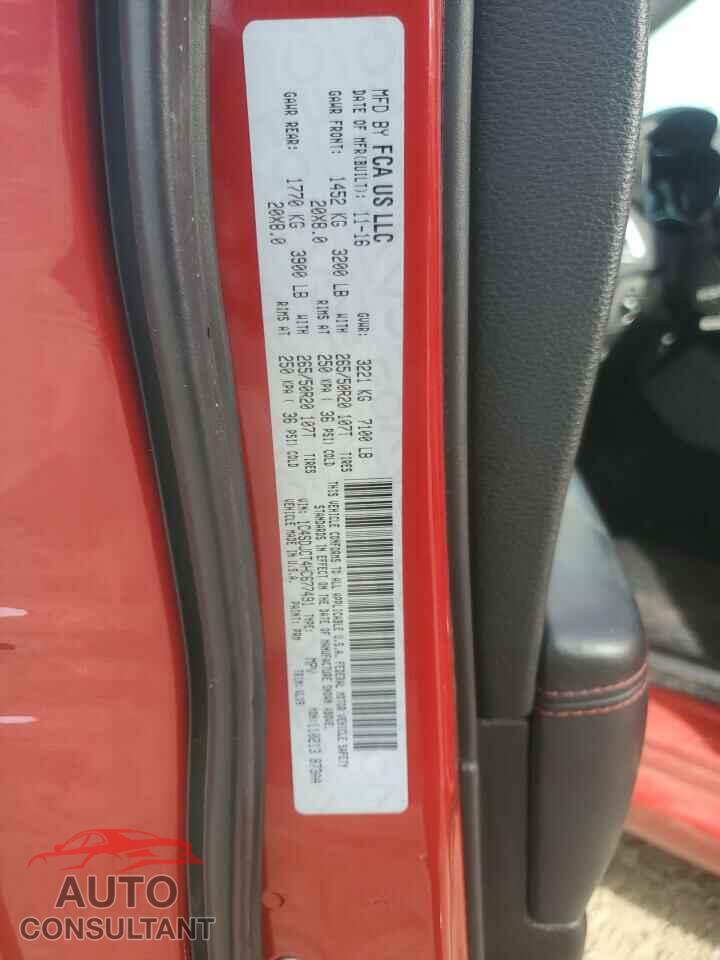 DODGE DURANGO 2017 - 1C4SDJCT4HC677491