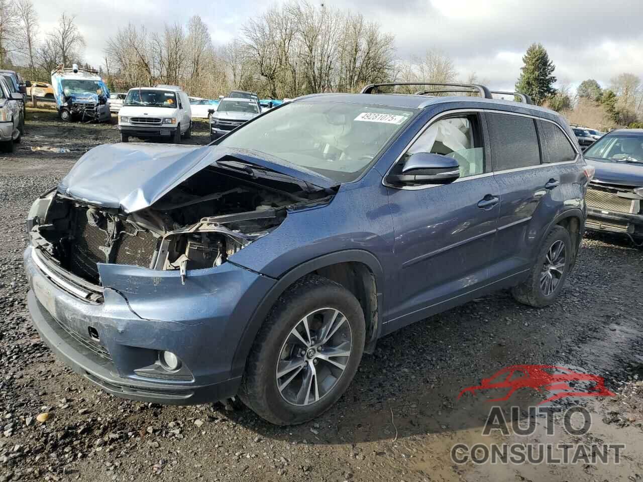 TOYOTA HIGHLANDER 2016 - 5TDJKRFH9GS307271