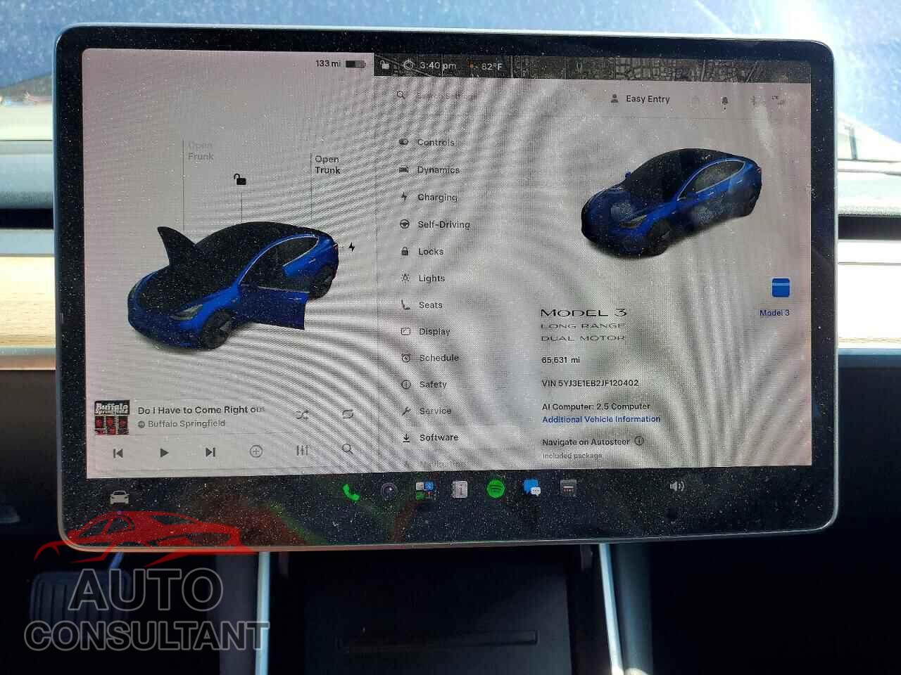 TESLA MODEL 3 2018 - 5YJ3E1EB2JF120402