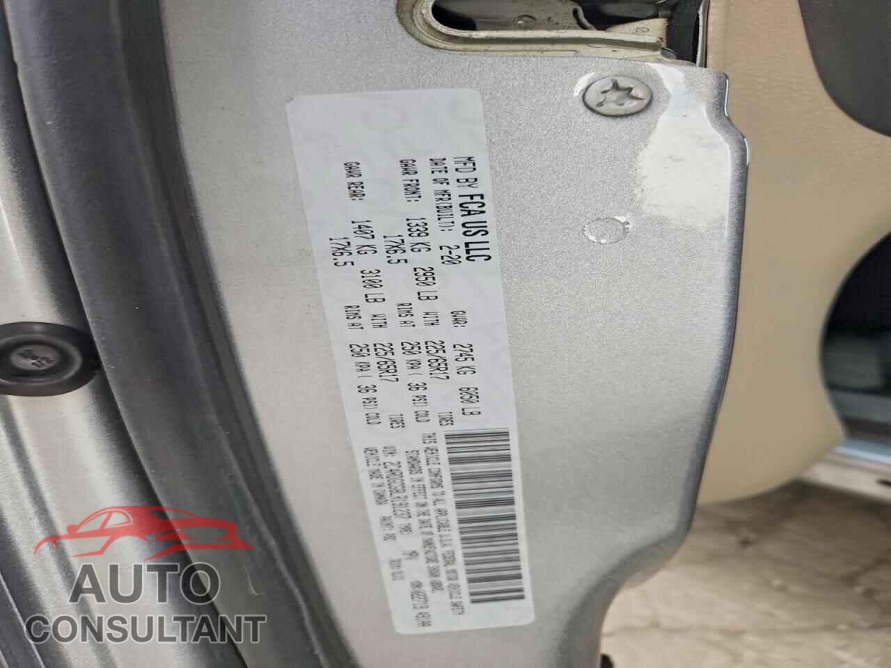 DODGE CARAVAN 2020 - 2C4RDGCG8LR191237