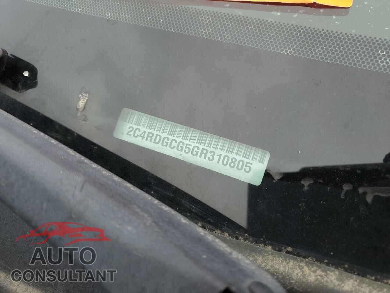 DODGE CARAVAN 2016 - 2C4RDGCG5GR310805