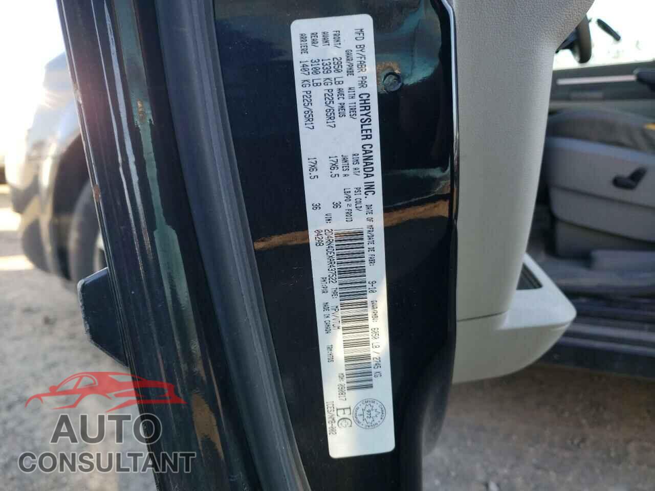 DODGE CARAVAN 2010 - 2D4RN4DEXAR437522
