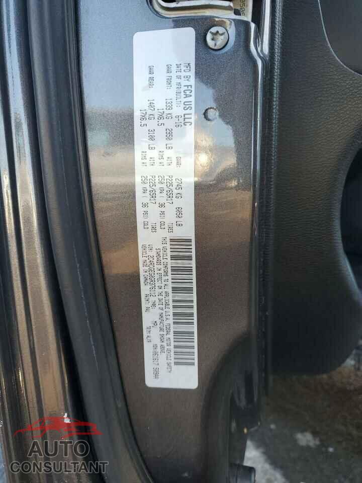 DODGE CARAVAN 2016 - 2C4RDGEG0GR376112
