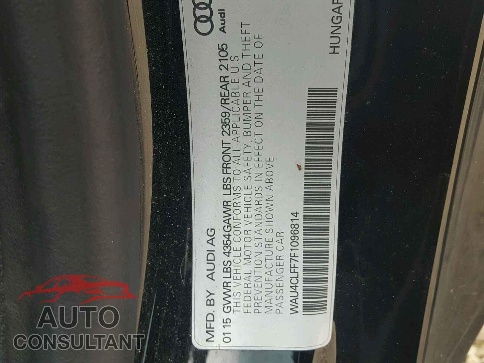 AUDI A3 2015 - WAU4CLFF7F1096814