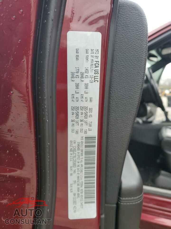 DODGE DURANGO 2020 - 1C4SDJCT9LC253653