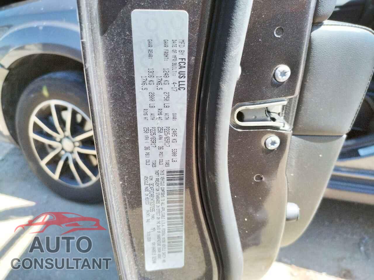 DODGE JOURNEY 2017 - 3C4PDCAB1HT637255
