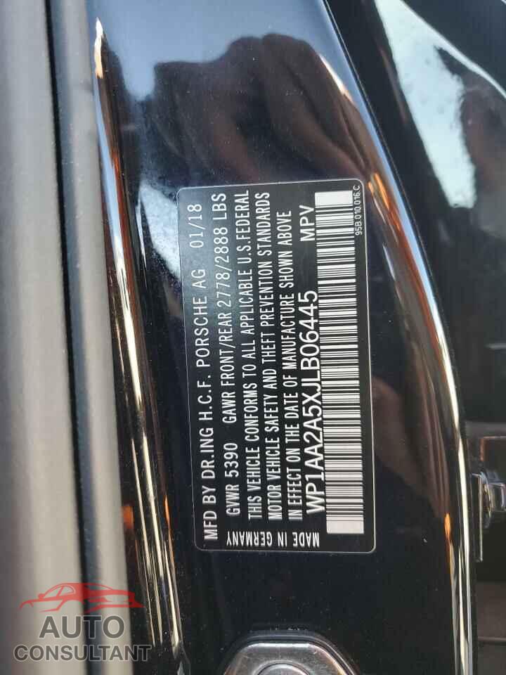 PORSCHE MACAN 2018 - WP1AA2A5XJLB06445