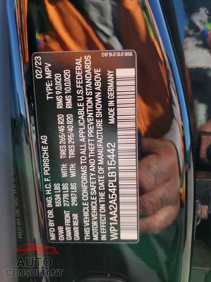 PORSCHE MACAN BASE 2023 - WP1AA2A54PLB15442