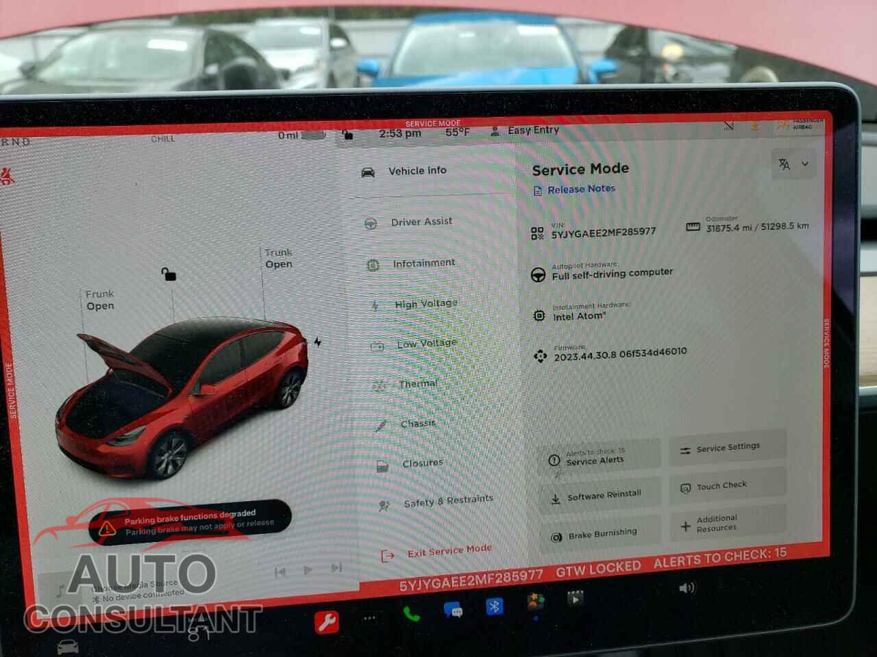 TESLA MODEL Y 2021 - 5YJYGAEE2MF285977