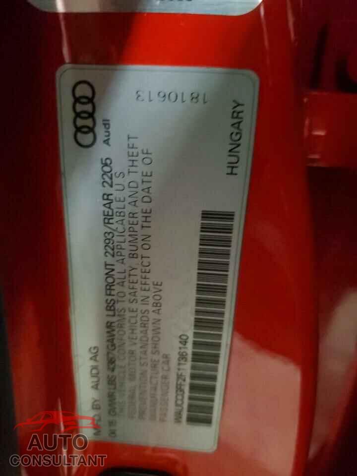 AUDI A3 2015 - WAUCCGFF2F1136140