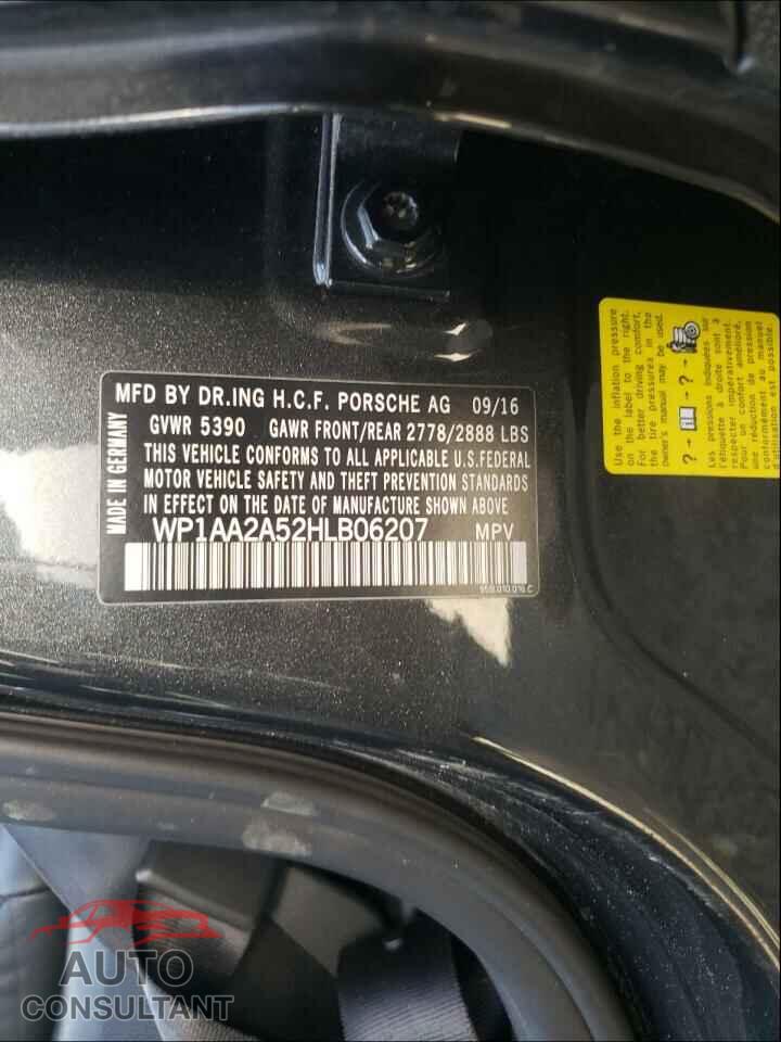 PORSCHE MACAN 2017 - WP1AA2A52HLB06207