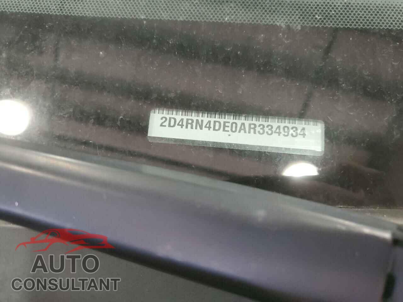 DODGE CARAVAN 2010 - 2D4RN4DE0AR334934