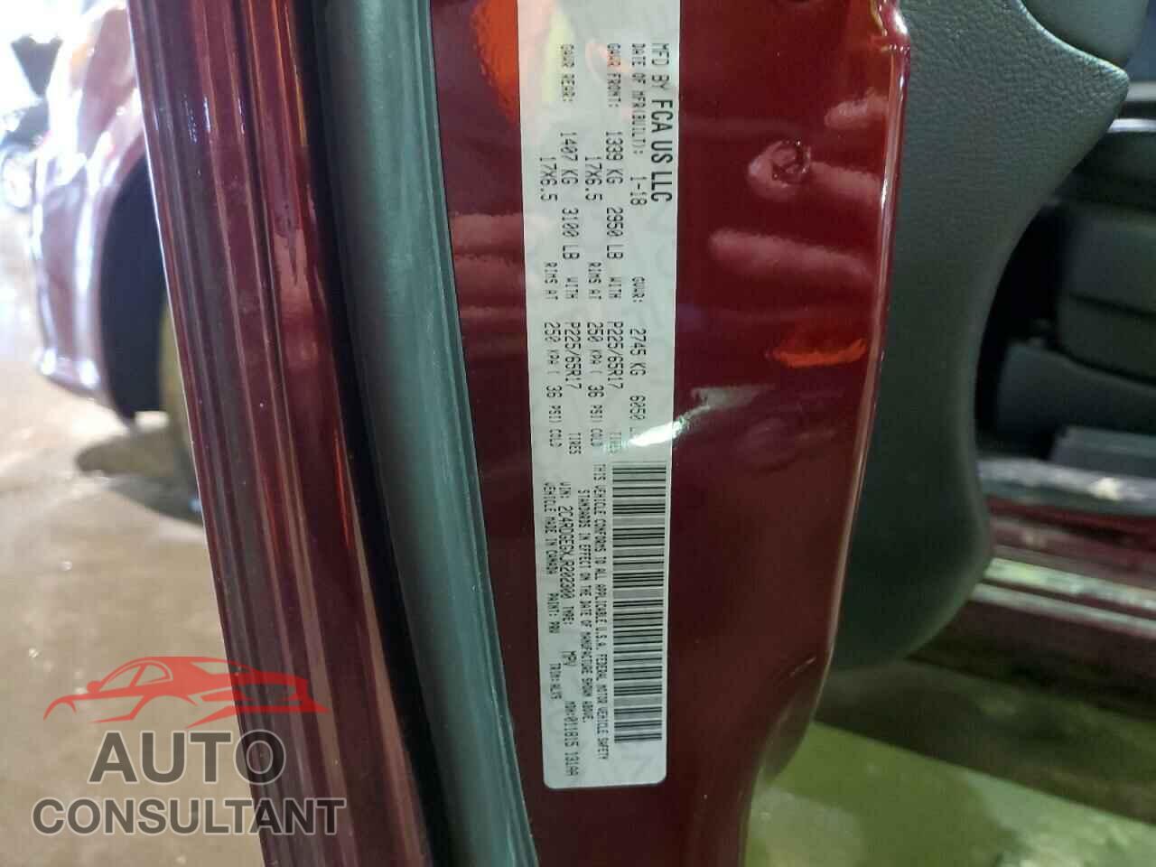 DODGE CARAVAN 2018 - 2C4RDGEGXJR202300