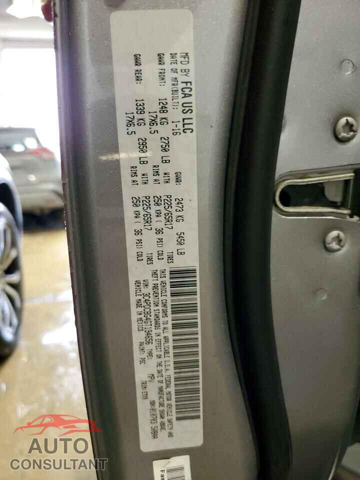 DODGE JOURNEY 2016 - 3C4PDCBG4GT194656