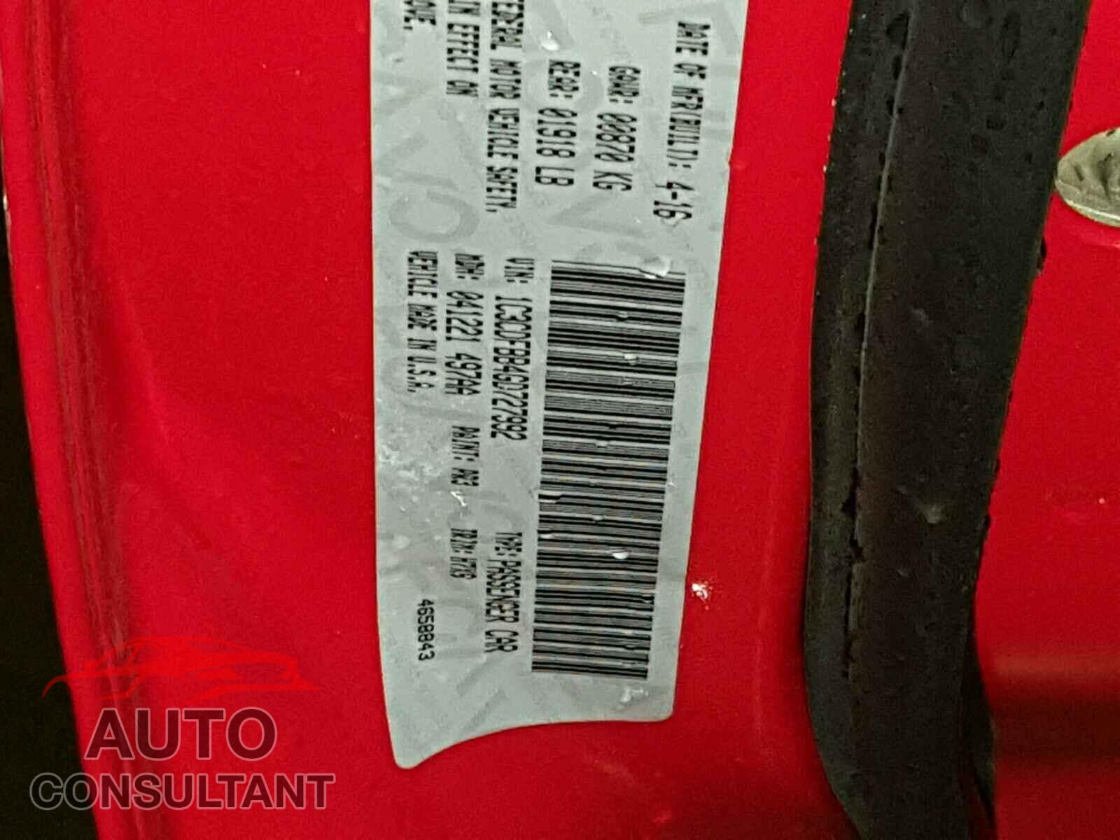 DODGE DART 2016 - 1C3CDFBB4GD727992
