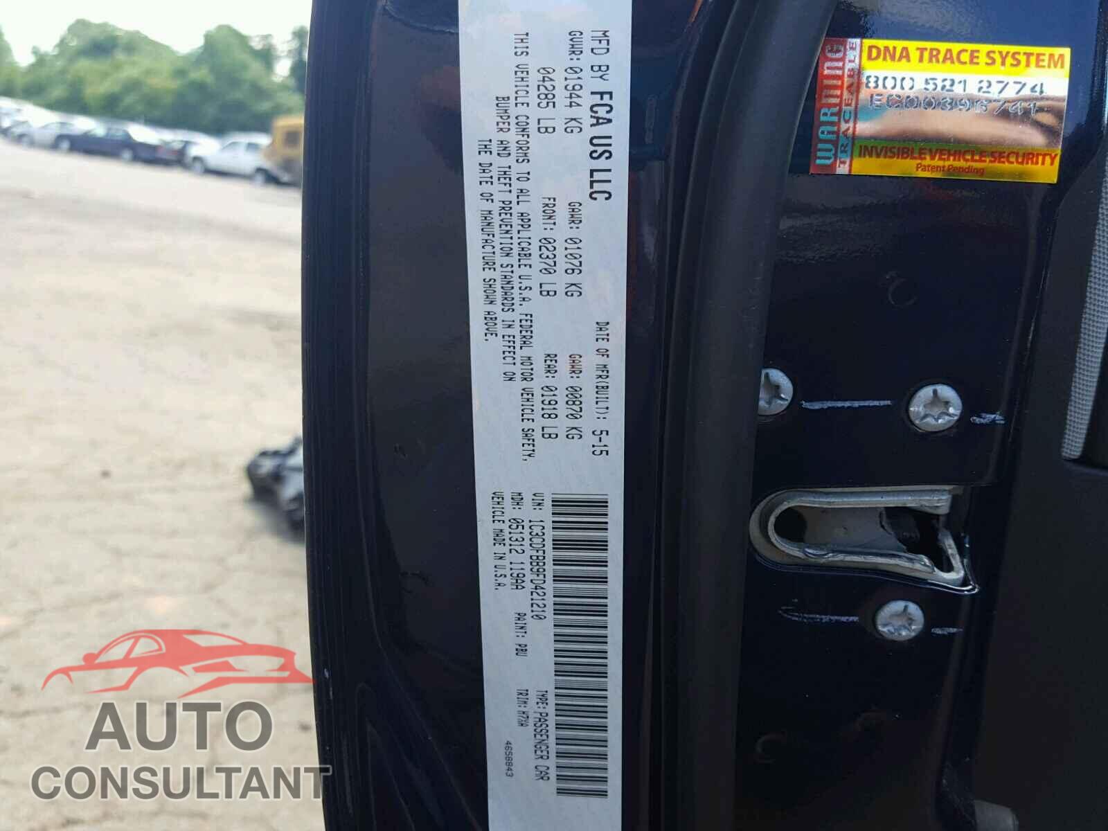 DODGE DART 2015 - 1C3CDFBB9FD421210