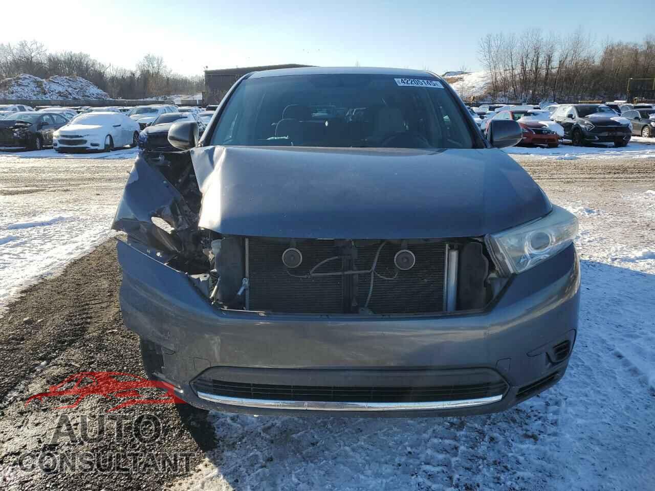 TOYOTA HIGHLANDER 2012 - 5TDBK3EH5CS151369