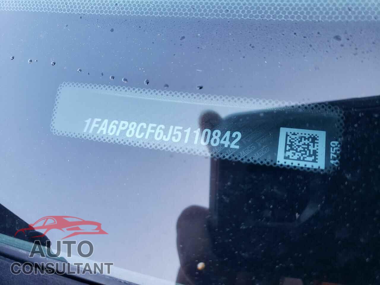 FORD MUSTANG 2018 - 1FA6P8CF6J5110842
