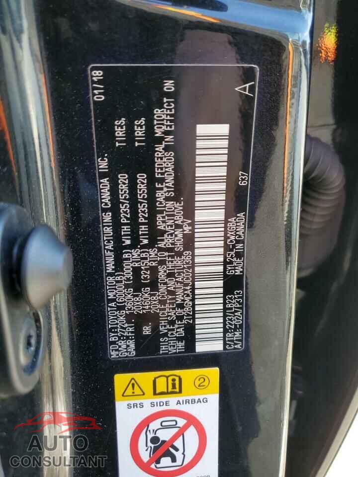 LEXUS RX450 2018 - 2T2BGMCA4JC021369